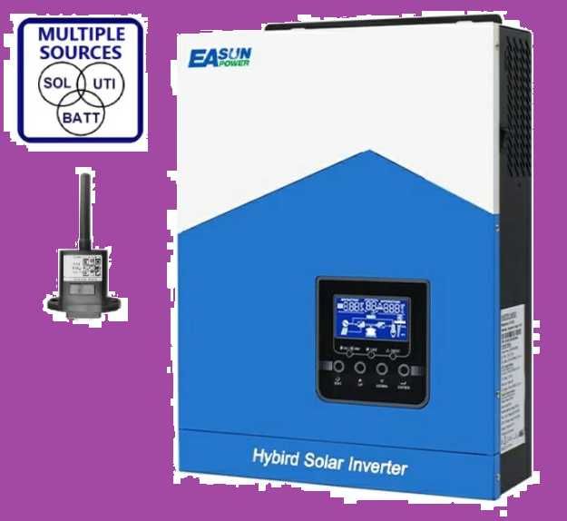 Гибридный инвертор солнечный EASUN 2.2kW 12V ISolar-SMH-II-2.2KW