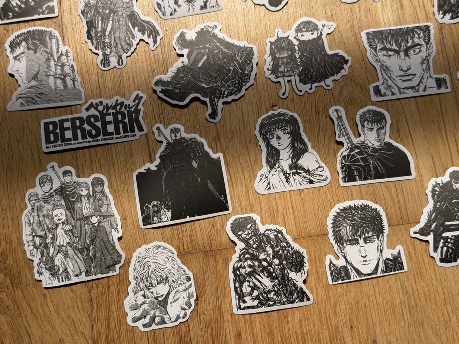 Anime naklejki manga 35szt Berserk