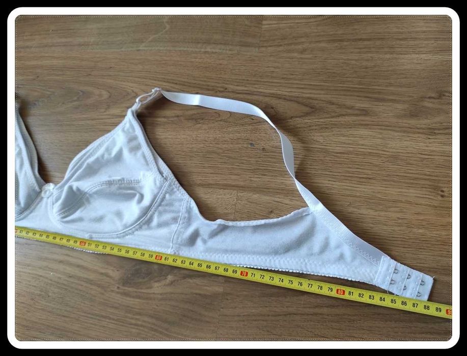 Biały biustonosz do karmienia odpinane miseczki ok 90 B-C