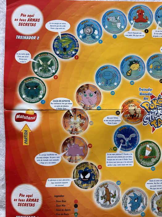 Pokemon Sticker Tazo - Caderneta/Album