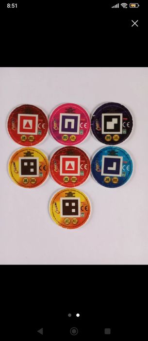 7 Tazos Gormiti ( Bom estado)