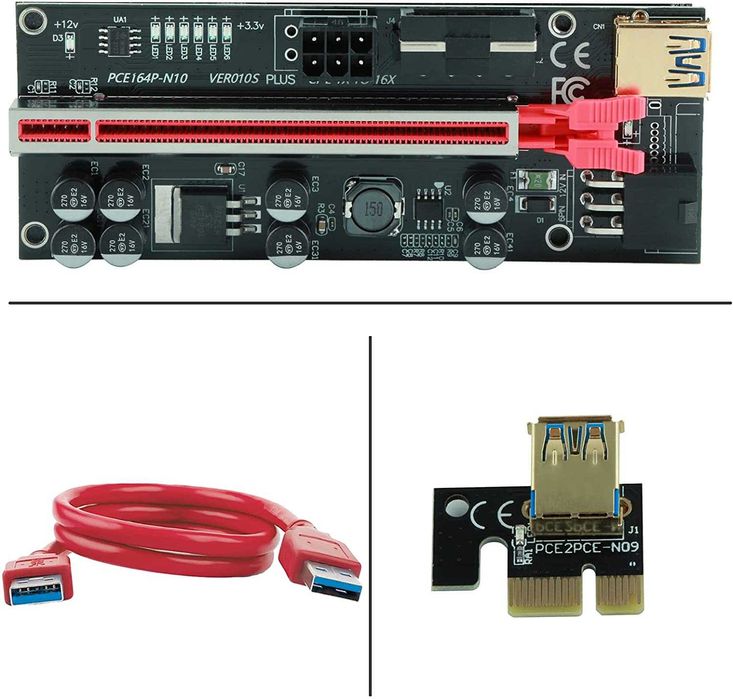 Risers PCIE Ver010S Plus Novo e usados