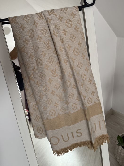 Chusta szalik LV hit beżowy louis