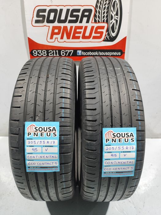 2 pneus semi novos 205-55R17 Oferta dos portes 100 Euros
