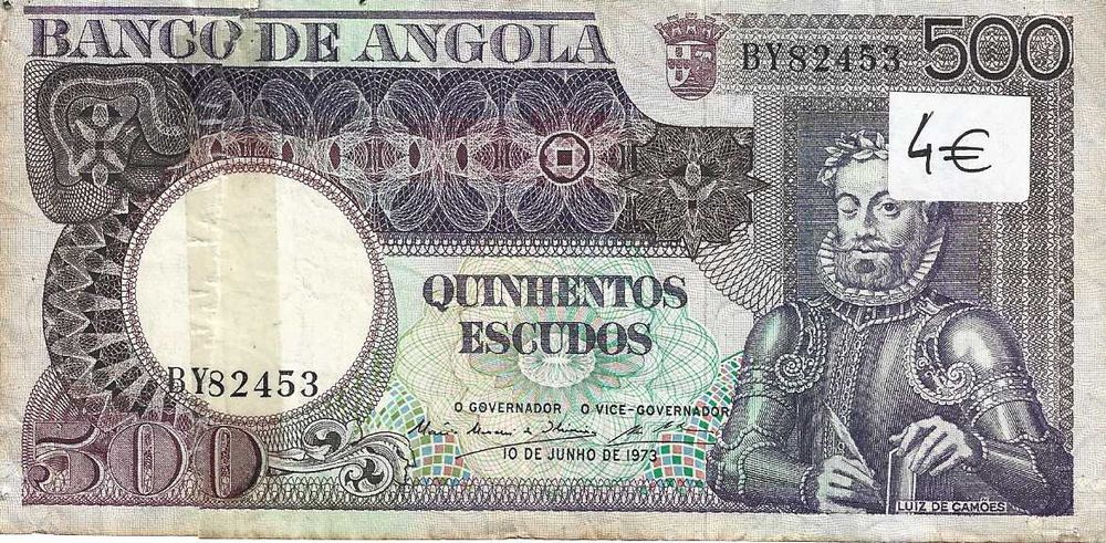 Notas antigas - Angola