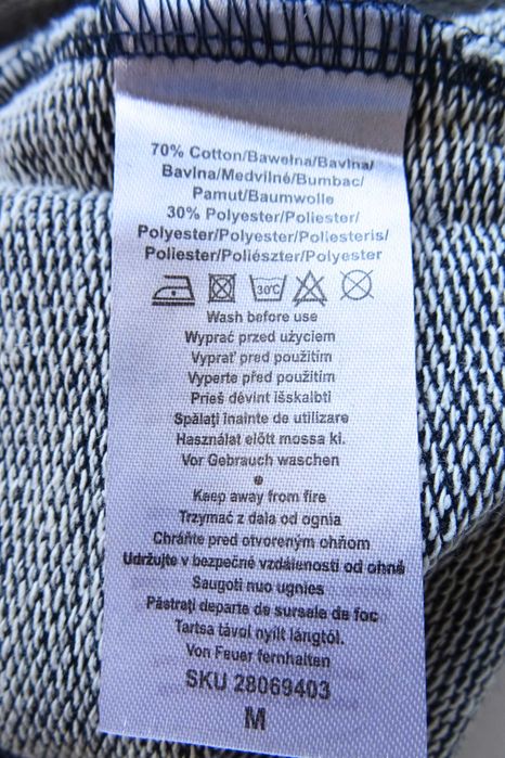Bluzka 3/4 rękaw, Pepco, granat, rozmiar M (38), folk paisley serce