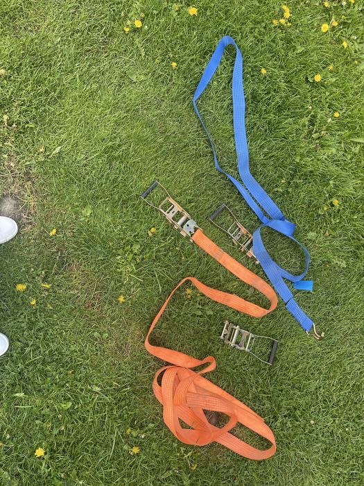 Ремінь стяжнмй доя кріплення грузу, тріщотки, стропи