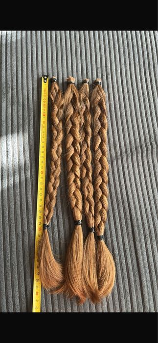 Włosy dziewicze 40 cm ciemny blond