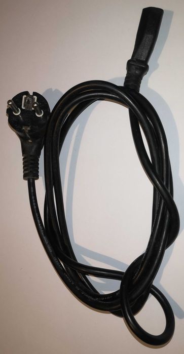 Kabel przewód zasilający, wtyczka IEC, kątowy, długość 1,7m