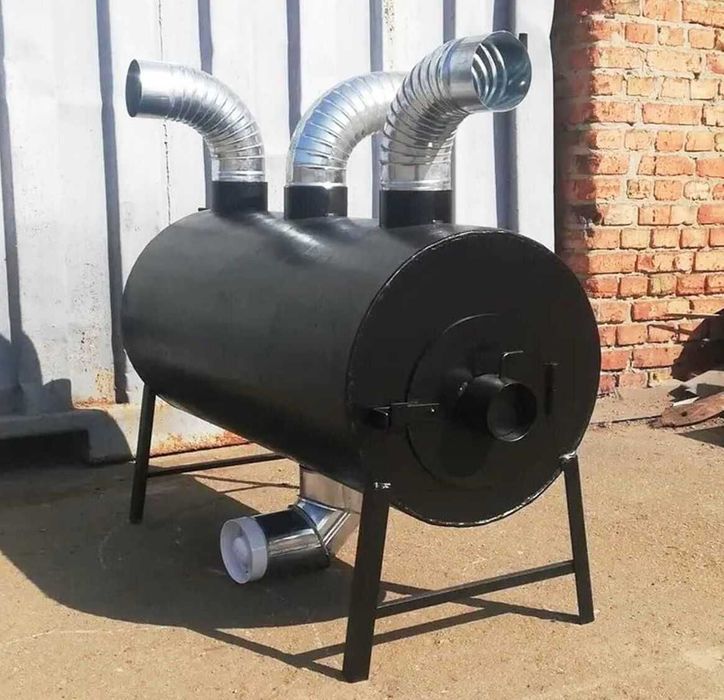 • 650м3! 5мм! Теплогенератор с обдувом Печь Буржуйка Булерьян Булер'ян