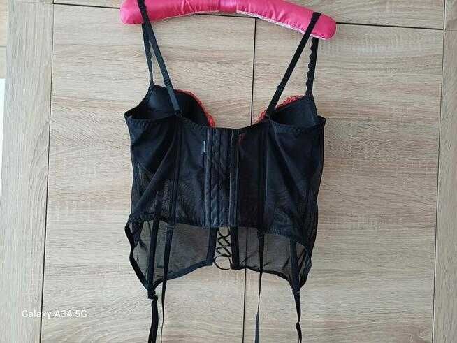 Seksi gorset do pończoch,L