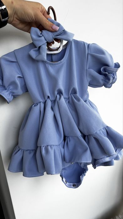 Сукня плаття Святкова нарядна ефектна сукня-боді доя дівчинки