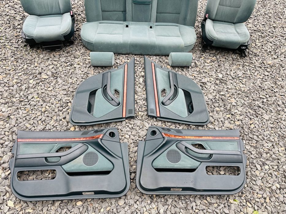 BMW E39 Седан Салон Зелений Велюр е39 сидіння диван зелений салончик