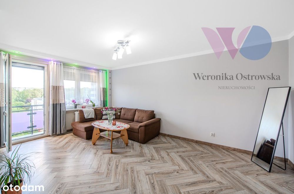 2 pokoje | 48,3 m² | balkon | 7. piętro