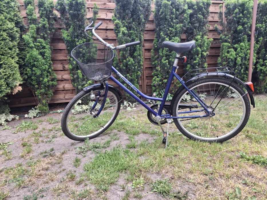 Rower miejski damka Amsterdam koła 26 cali koszyk + gratis kufer