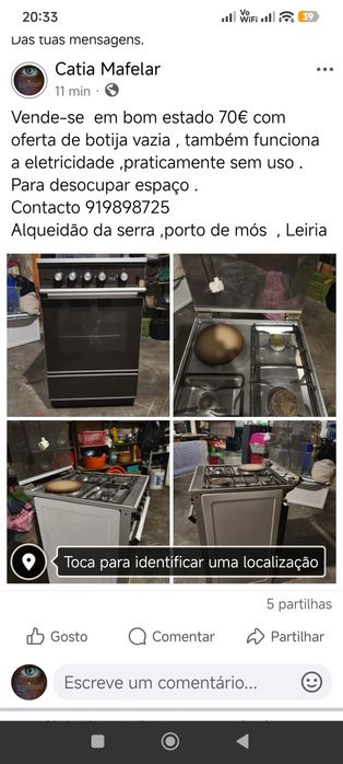 Fogao em ótimo estado