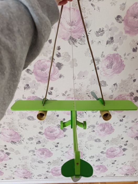 Lampa zielony samolot, lampa do pokoju dla chłopca