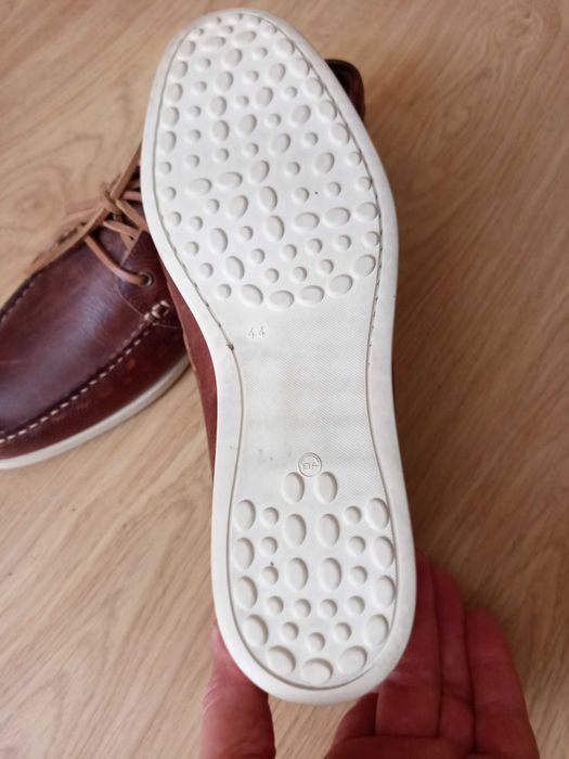 Мужские новые Кожаные туфли - топсайдеры Clarks 45 p.