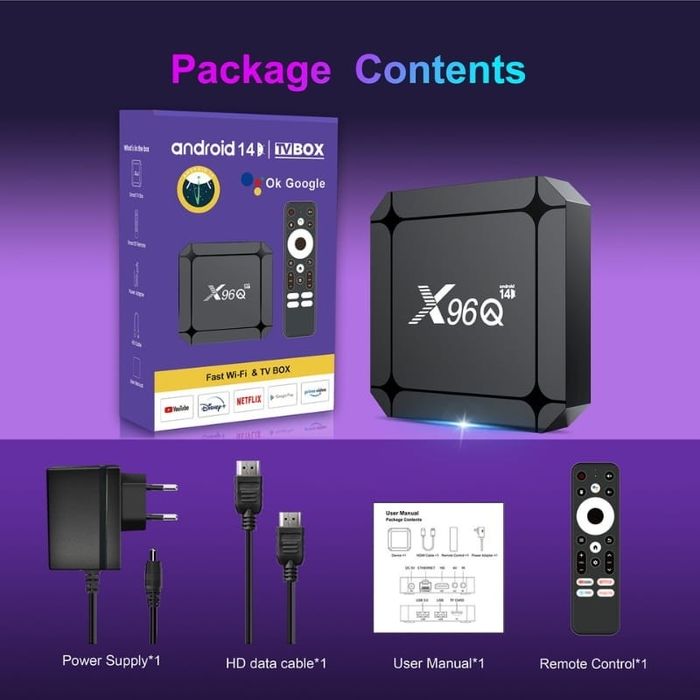 Box X96Q RK3518 2GB RAM 16GB ROM Android 14
