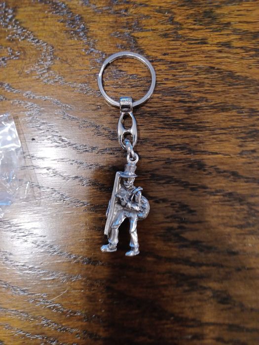 brelok kominiarz na szczęście na prezent srebrny