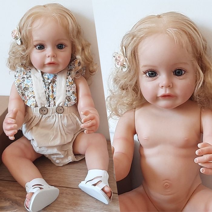 Оригинальная кукла реборн 55 см.Ручная роспись,3D окраска,вены,силикон
