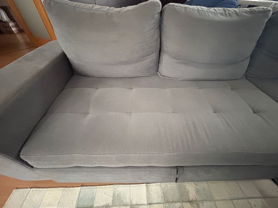 Sofá cama com chaise