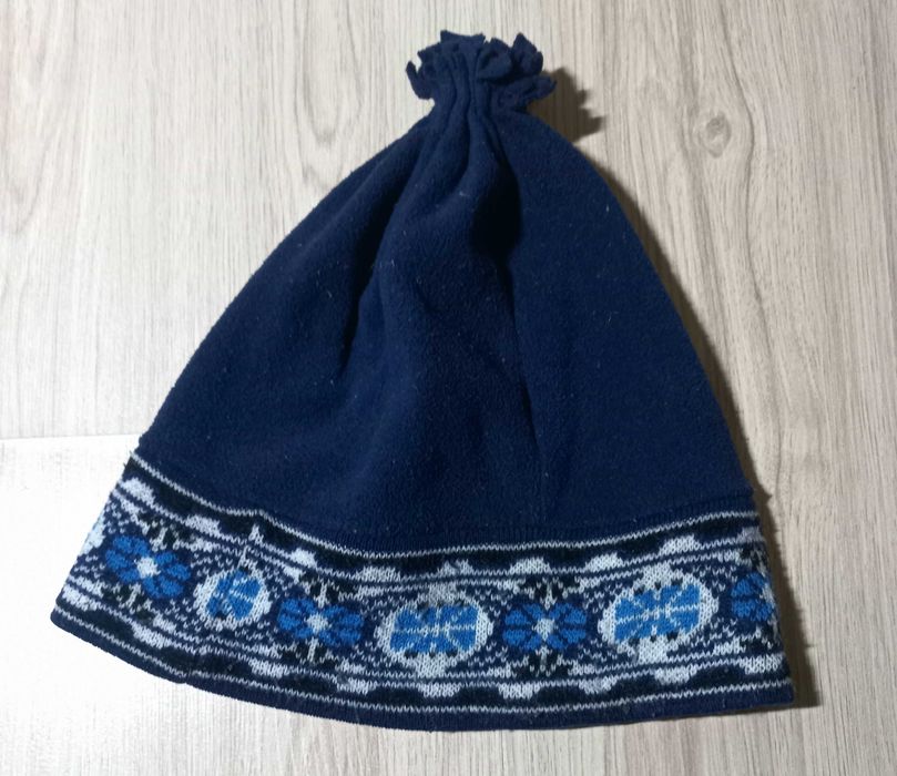 Шапка зимова стильна в гори тепла на флісі