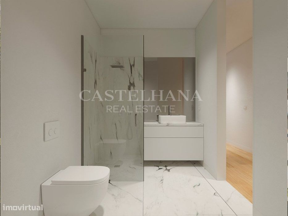 Apartamento T0 com logradouro em novo empreendimento no centro do P...
