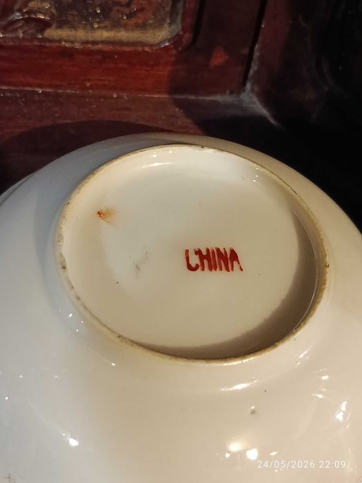 Dois Covilhetes Porcelana Chinesa Mandarim República 10 cm