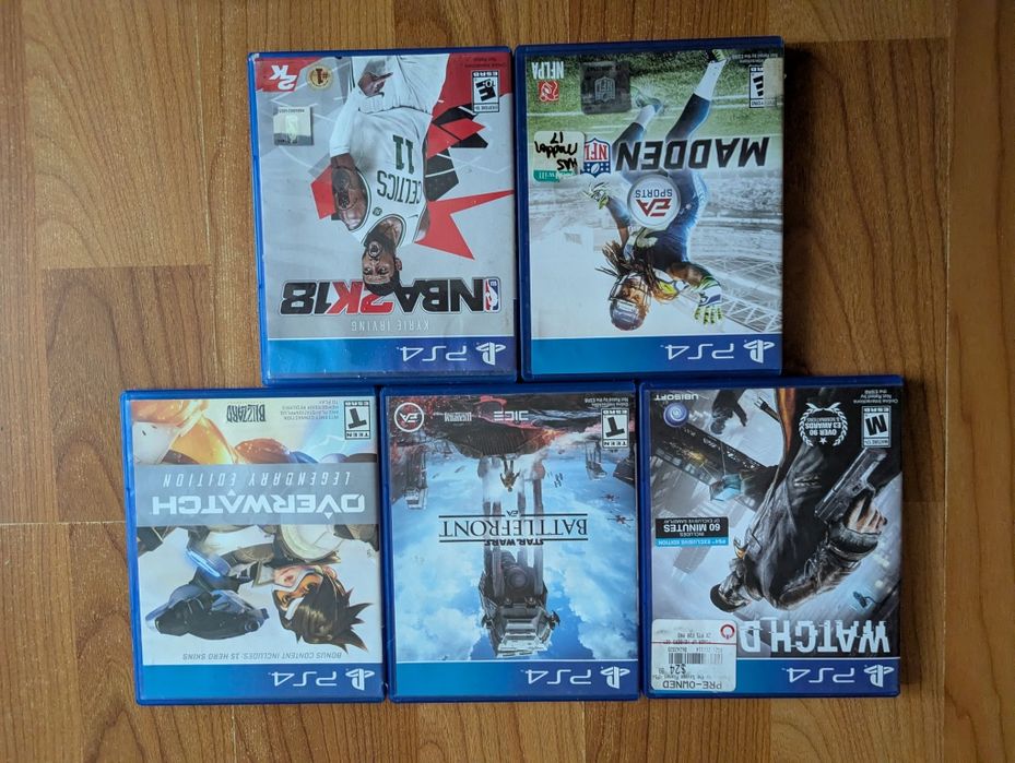 Ігри игры диски на PS4 PS5 Watch Dogs Battlefront Overwatch