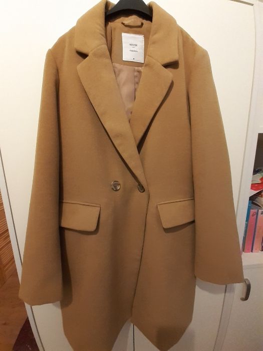 Płaszcz płaszczyk brąz camel hit nowy