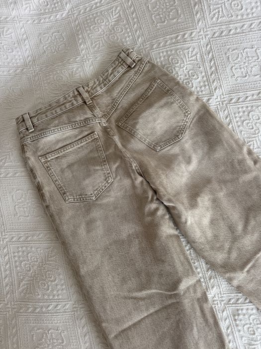 бежеві джинси straight weight Massimo Dutti