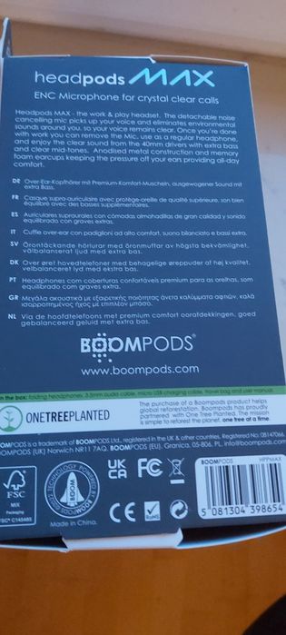Słuchawki bezprzewodowe Bluetooth Headpods nowe w pudelku oryginalnym