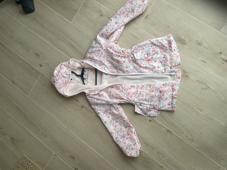 Kurtka przejsciowa, wiosenna z polsrem. Little Kids 128cm