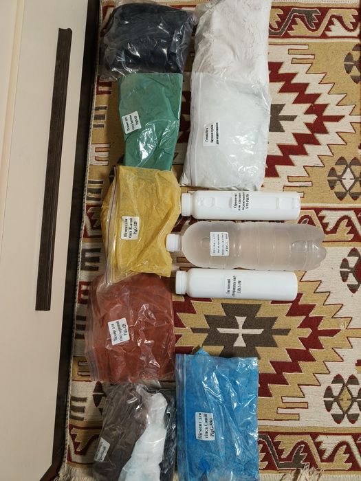 Силіконові форми, гіпс, фарбники для гіпсу