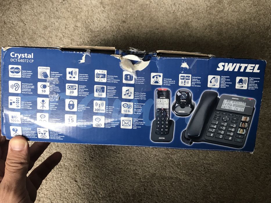 Telefone Switel Crystal DCT NOVO