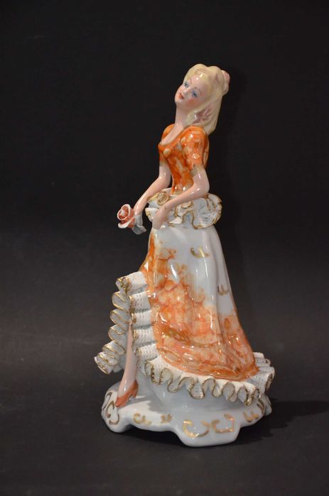 Porcelana figurka 2 do kolekcji Roceram Alba Iulia Rumunia 24,5cm