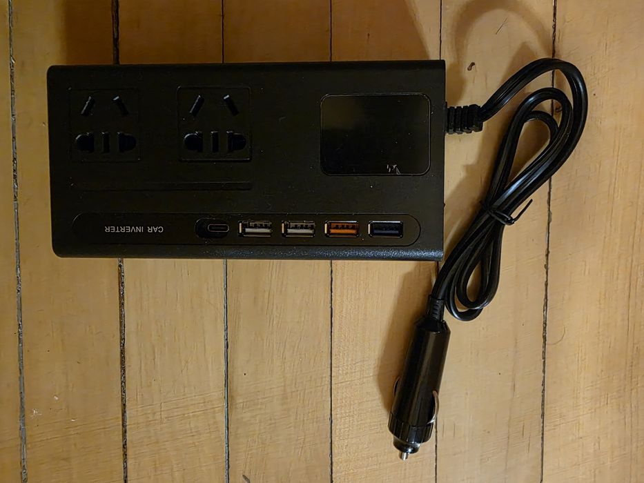 Інвертор автомобільний 120Вт/max200Вт/12В-24А