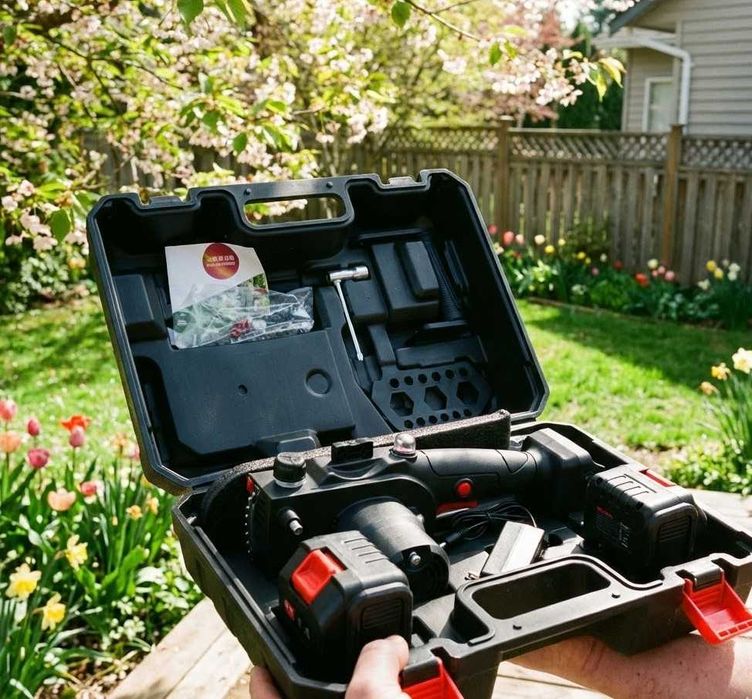 Пила цепная по дереву аккумуляторная электрическая пилка акумоляторна