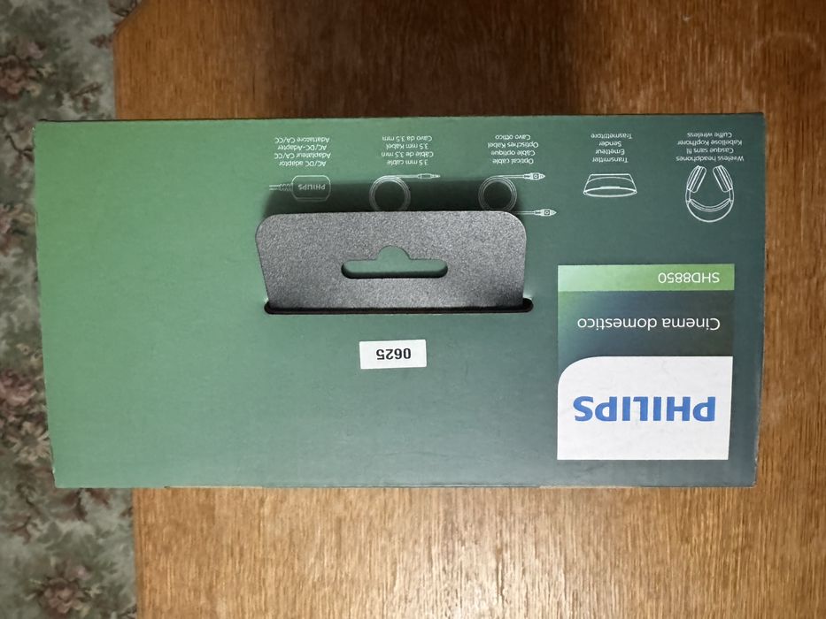 Słuchawki bezprzewodowe Philips SHD8850/12 Nauszne Czarne