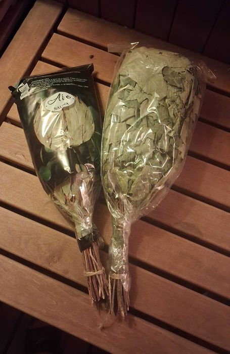 2 sztuki EUKALIPTUSOWE DĘBOWE Witki Chłostanki Wieniki do SAUNY
