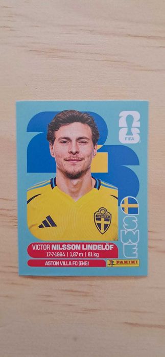 Cromo futebol de Lindelof(Mundial 2026)da Panini