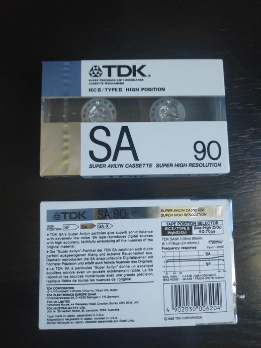 Kasety magnetofonowe 2x TDK SA 90