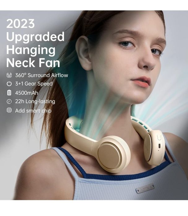 JISULIFE Przenośny wentylator na szyję