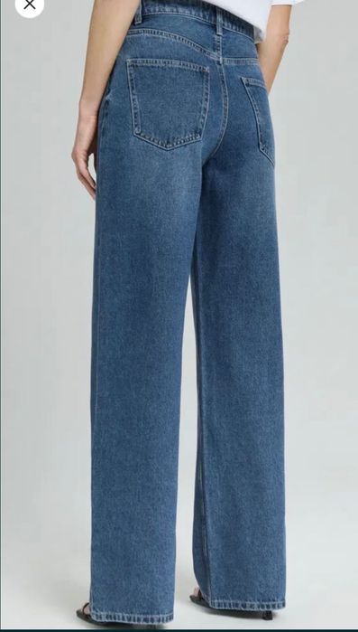 Джинси wide leg темно-сині