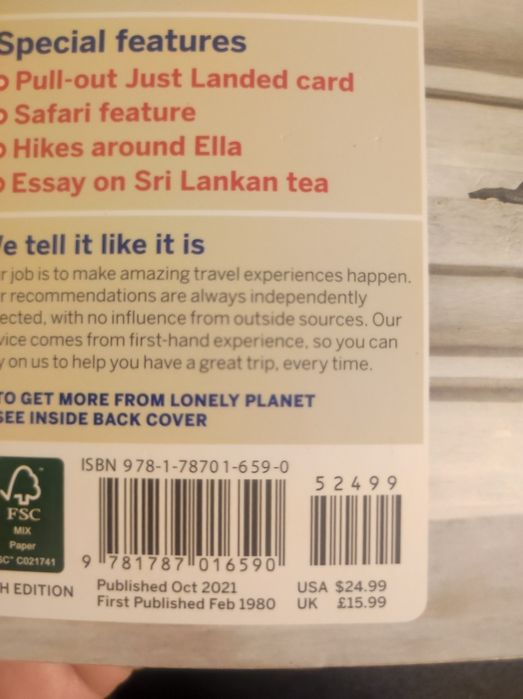 Lonely planet Sri Lanka