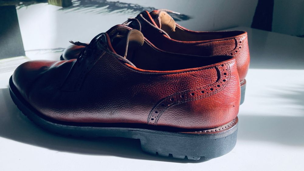 Półbuty klasyczne, oksfordy, brogsy rozmiar 44 gruba skóra.