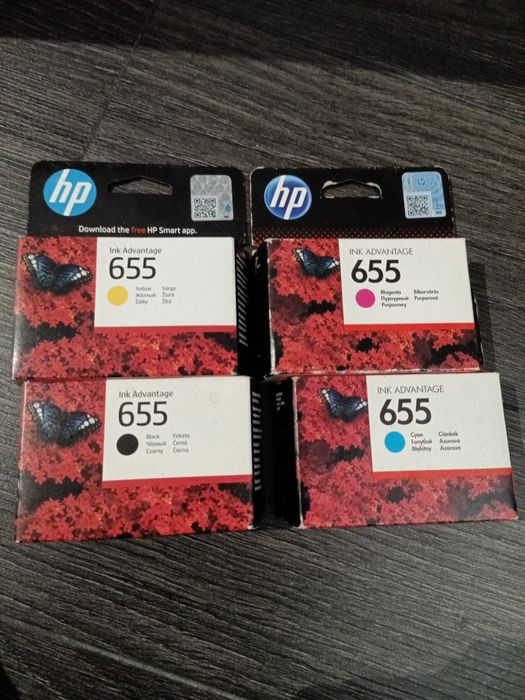 Tusze HP 655 orginał