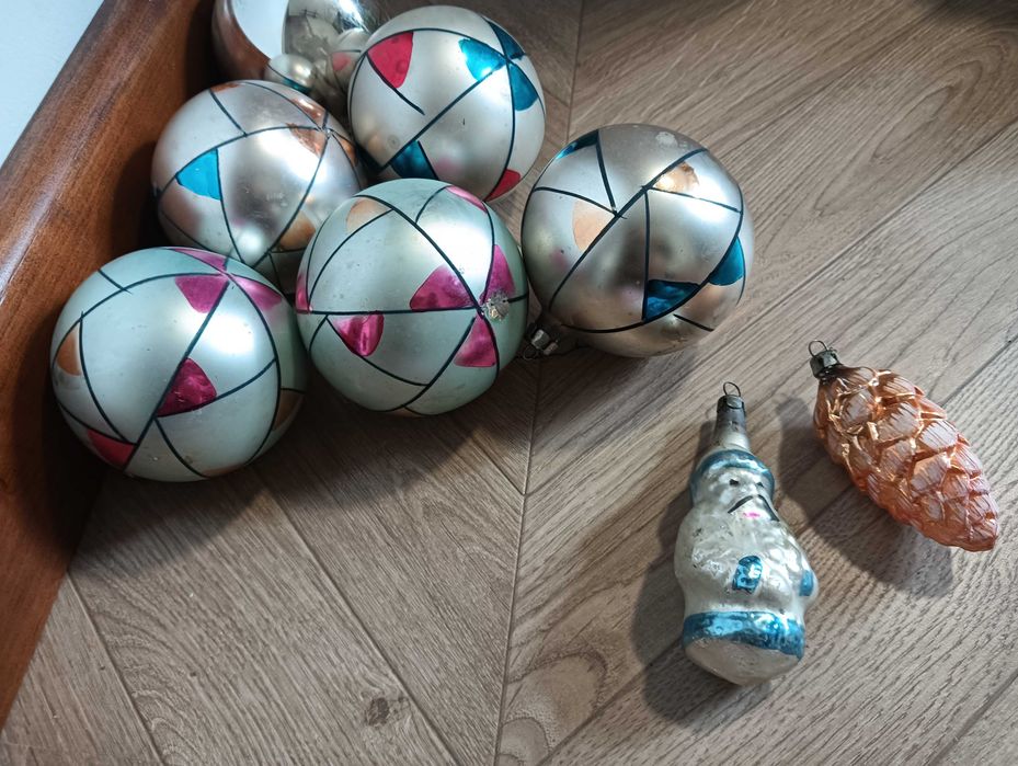 Bombki choinkowe zestaw stare świąteczne