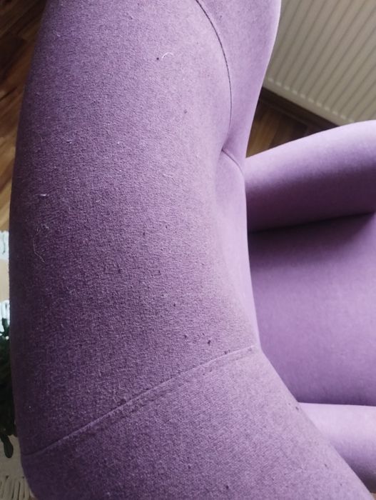 Fotel uszak fioletowy